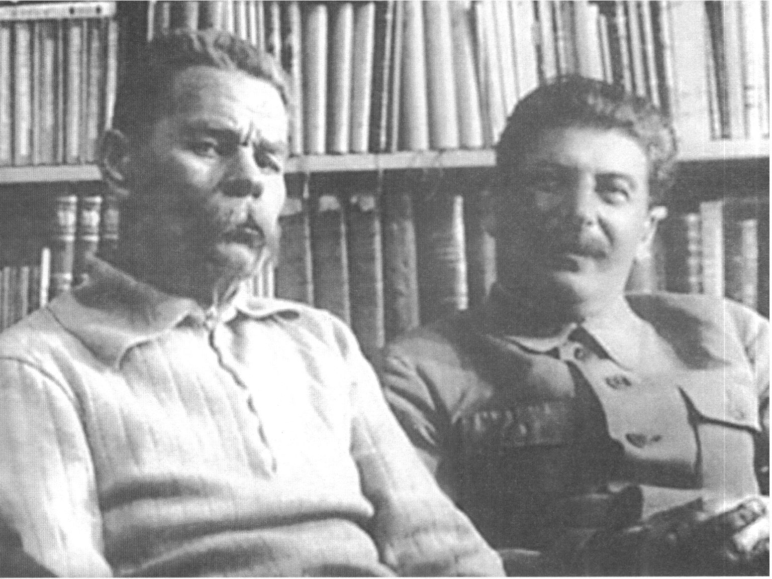 A.M. Горький и И.В. Сталин
